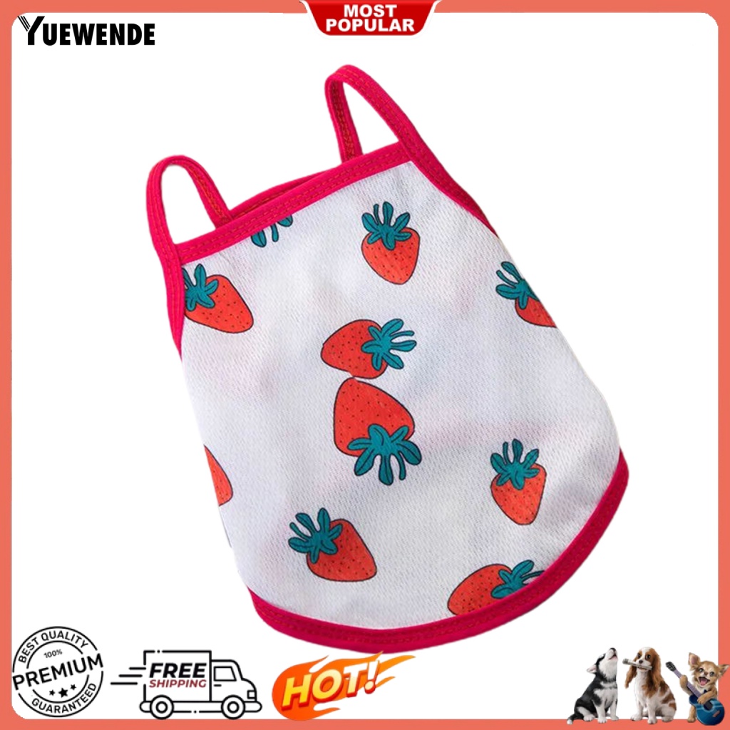 Áo Sát Nách Chống Muỗi Họa Tiết Hoạt Hình Dễ Thương Cho Thú Cưng