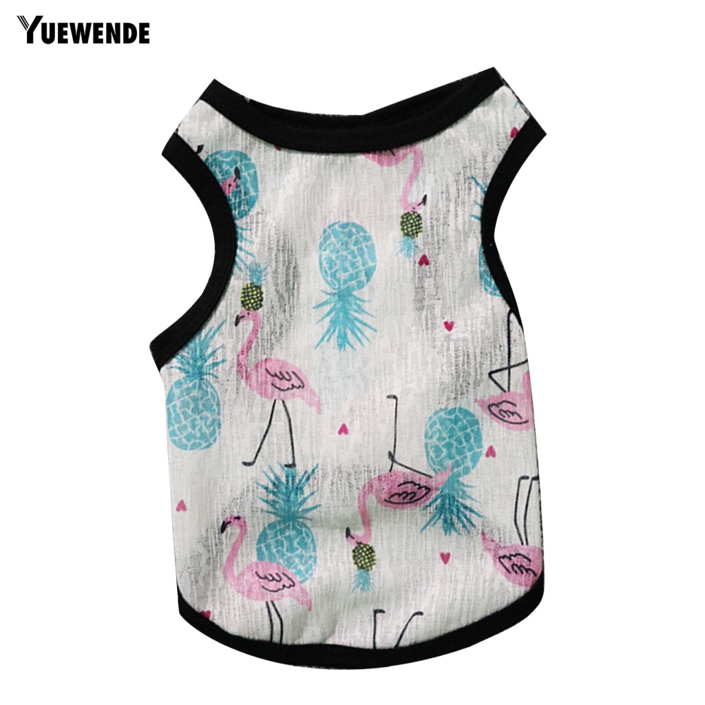 Áo Sát Nách Cổ Tròn Thoáng Khí In Họa Tiết Thời Trang Mùa Hè Cho Thú Cưng