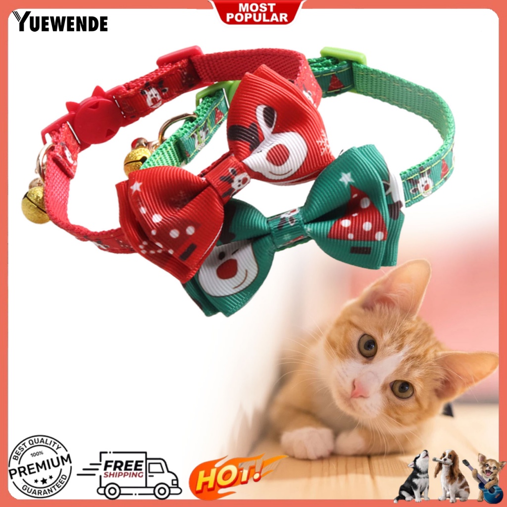 Vòng Cổ Thú Cưng Gắn Nơ Và Chuông Xinh Xắn