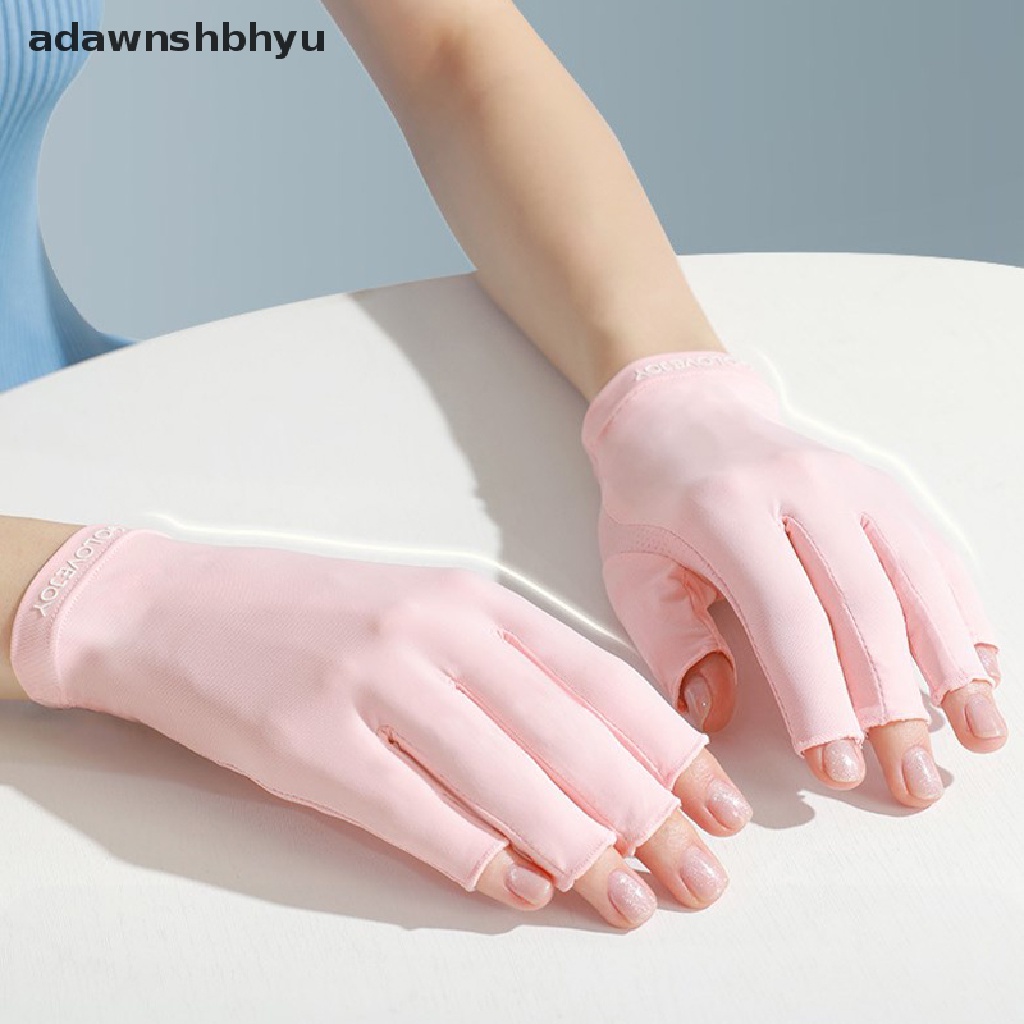 1 Đôi Găng Tay Chống Tia UV Không Ngón Tiện Dụng Khi Làm Móng