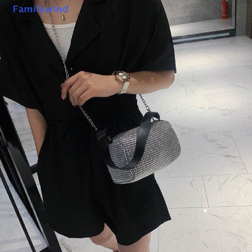 Túi Đeo Chéo Đính Đá Lấp Lánh Thời Trang Cho Nữ