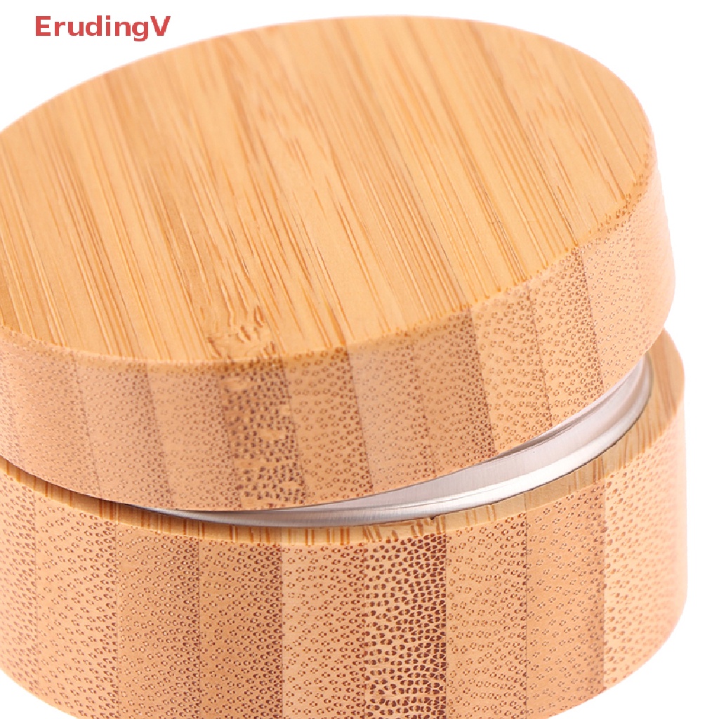 1 Hũ Rỗng Đựng Kem / Mỹ Phẩm Có Nắp Bằng Tre 30 / 50 / 100G