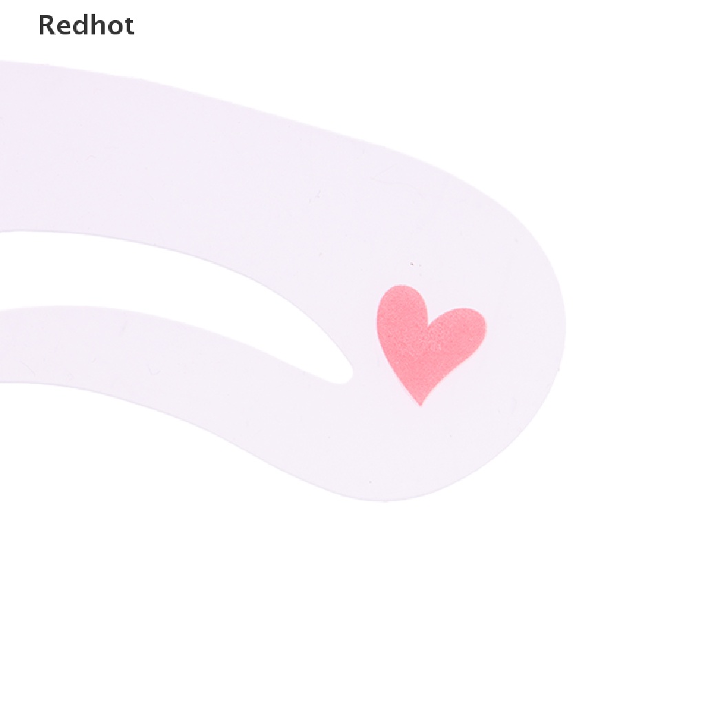 &lt; Redhot &gt; Set 10 Túi Thẻ Khuôn Vẽ Lông Mày 3 Kiểu Có Thể Tái Sử Dụng