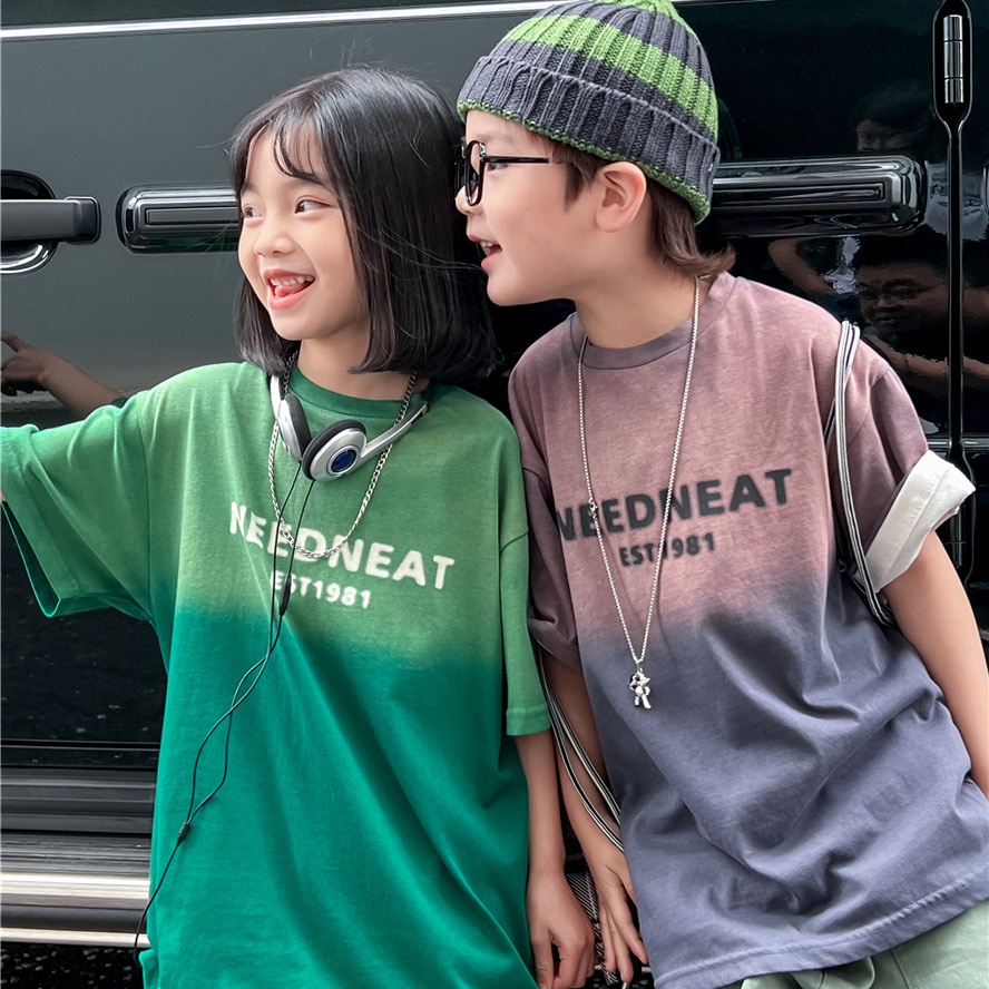 Áo thun cho bé ombre Needneat AB709 sz 90-160, áo phông trẻ em thời trang Hàn Quốc