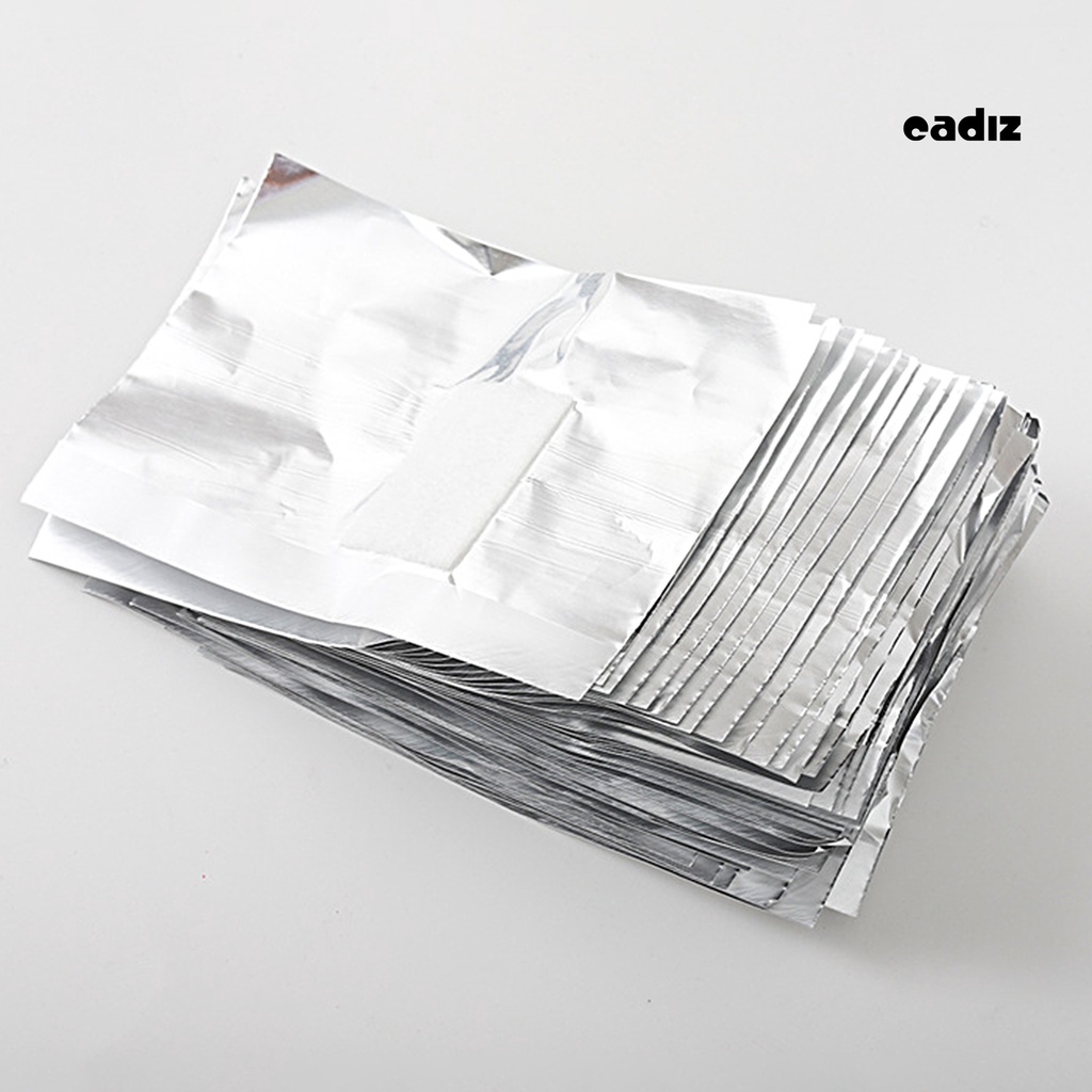 Bộ 100 Giấy Thiếc Tẩy Sơn Móng Tay Không Chứa Chất Độc Hại Tiết Kiệm Sức Lao Động Tiện Dụng