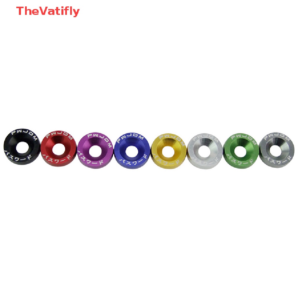 FENDER Set 10 Ốc Vít M6 Bằng Nhôm Cho Động Cơ Xe Hơi