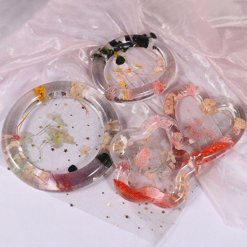 Arin Khuôn Silicon Resin Làm Khay Đựng Trang Sức / Kẹo / Trái Cây Hình Gấu / Hoa Trái Tim