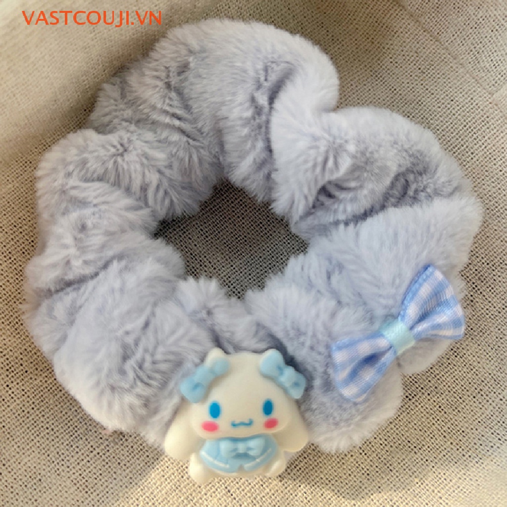 Vastji Dây Buộc Tóc Hình Chú Chó Tai To Nhồi Bông Mềm Mại Thời Trang Mùa Đông Cho Nữ