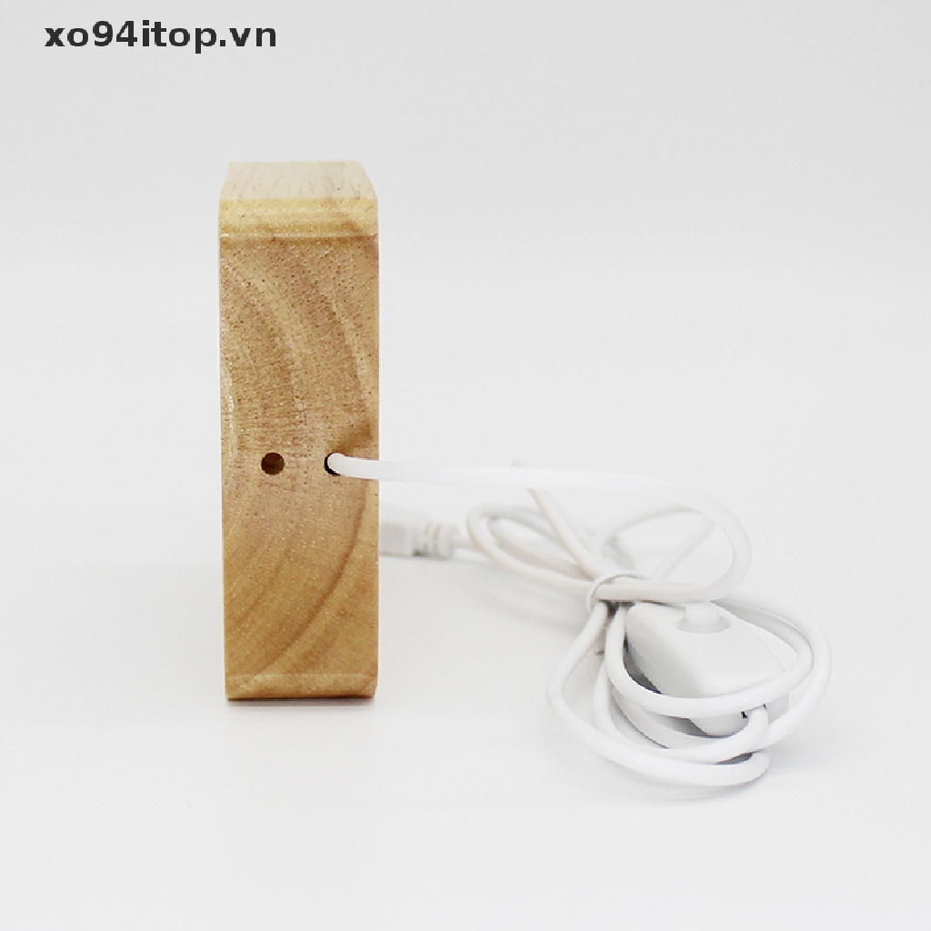 1 Giá Đỡ Trưng Bày Đèn LED Hình Vuông Bằng Thủy Tinh Dùng Trang Trí Nhà / Cửa Hàng