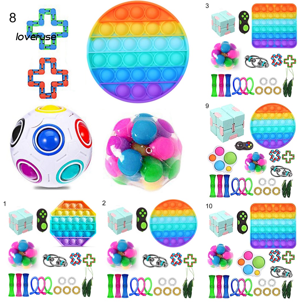 Set 5 / 20 / 21 / 22 Đồ Chơi Bóp Tay Hình Khối Lập Phương Cho Bé