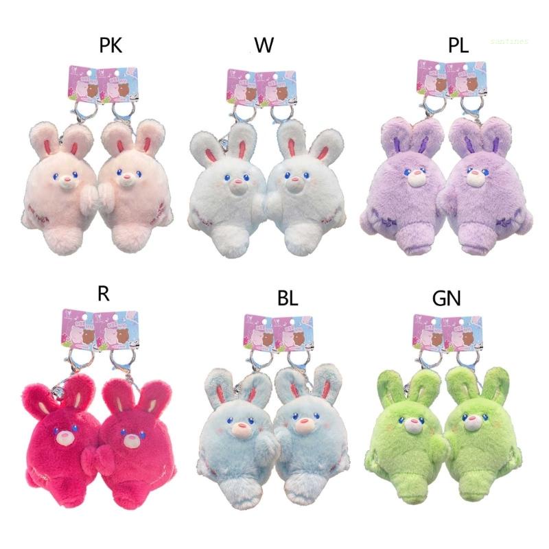 Móc Khóa Thỏ Nhồi Bông Hít Nam Châm Đáng Yêu