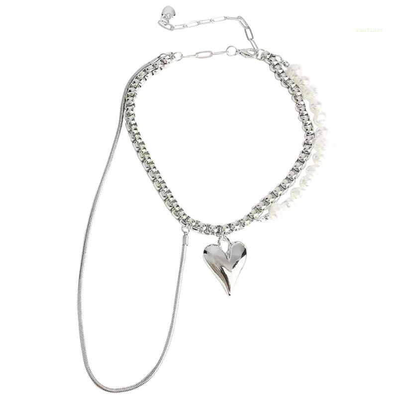 Vòng Cổ Choker Mặt Trái Tim Phong Cách Hiphop Thời Trang