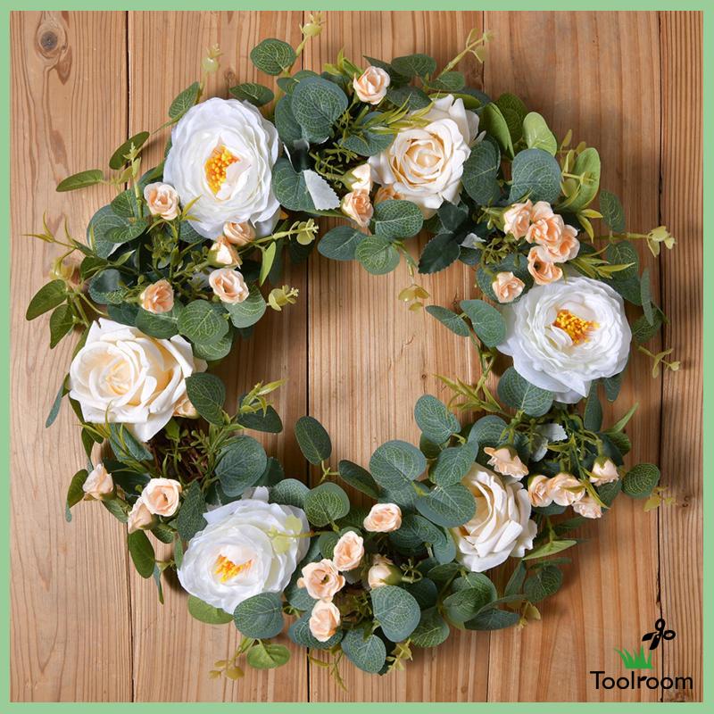 Vòng Hoa Bằng Lụa Dùng Trang Trí Cửa Nhà Hàng / Tiệc Cưới