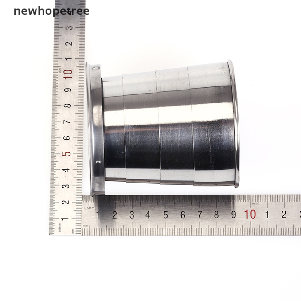 Cốc Uống Nước Bằng Thép Không Gỉ Có Thể Gấp Gọn Tiện Lợi 240ml