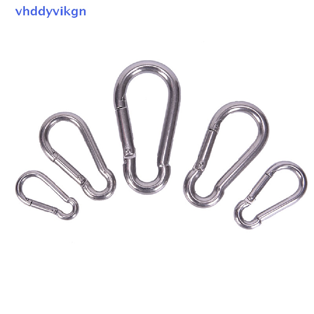 Móc Khóa Carabiner Bằng Thép Không Gỉ 304 Tháo Gỡ Nhanh