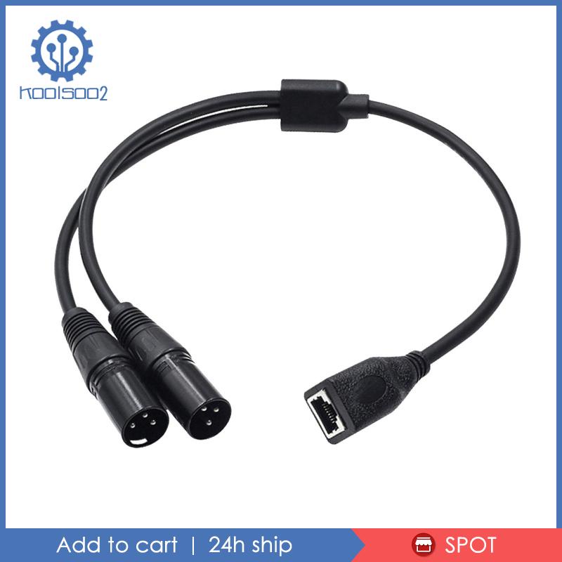 Dây Cáp Âm Thanh Nối Dài 0.5M XLR 3Pin Male Sang RJ45