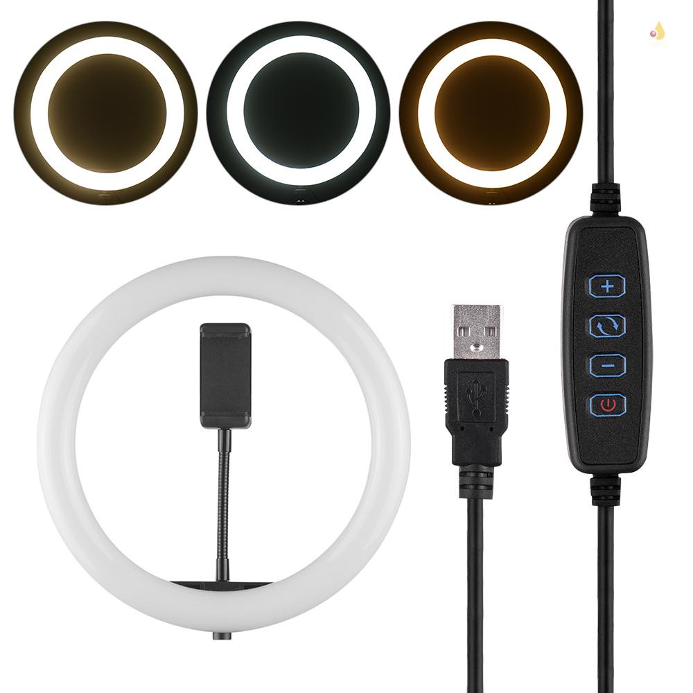 Vòng Đèn LED 10 Inch 3 Chế Độ Điều Chỉnh Được Kèm Giá Đỡ Điện Thoại Dùng Quay Video YouTube / Quay Video