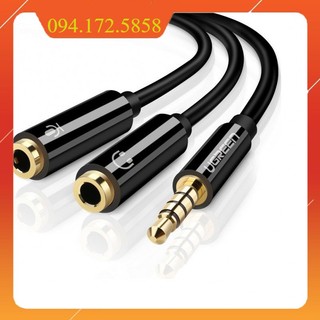 Siêu hot dây gộp 2 jack 3.5 micro + tai nghe thành 1 lỗ cắm jack 3.5 ly và cáp gộp audio và mic 3.5mm jack gộp tai nghe