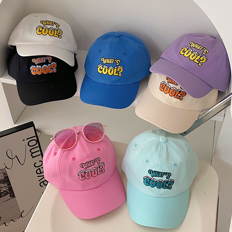 HMH® Mũ bóng chày trẻ em thời trang phong cách Hàn Quốc xuân hè với chữ cái và mẫu mã đẹp mắt