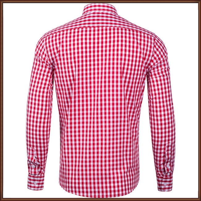 Áo Sơ Mi Tay Dài Sọc Ca Rô Cổ Bẻ Cỡ Lớn Thời Trang Trẻ Trung Cho Nam