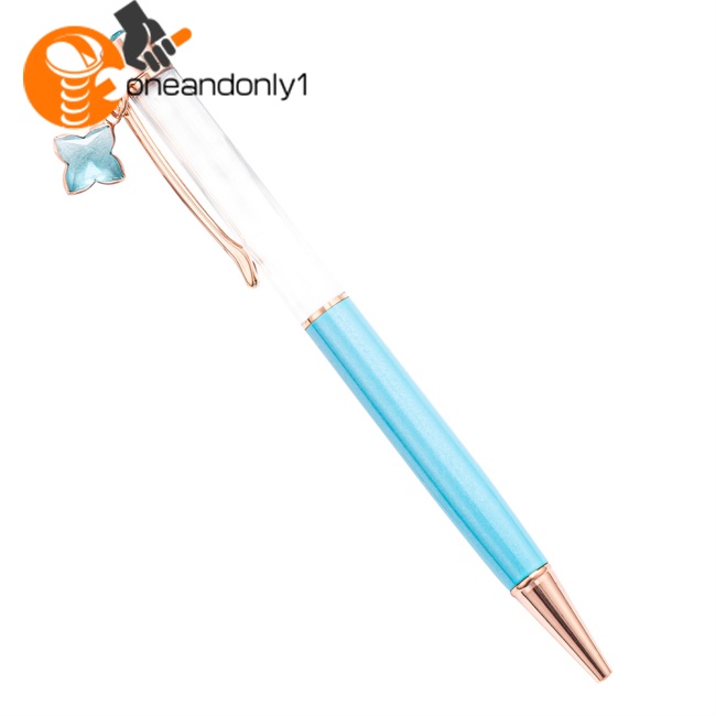 Bút Bi Dạng Lỏng Hình Cỏ Bốn Lá Nổi Diy Dành Cho Học Sinh