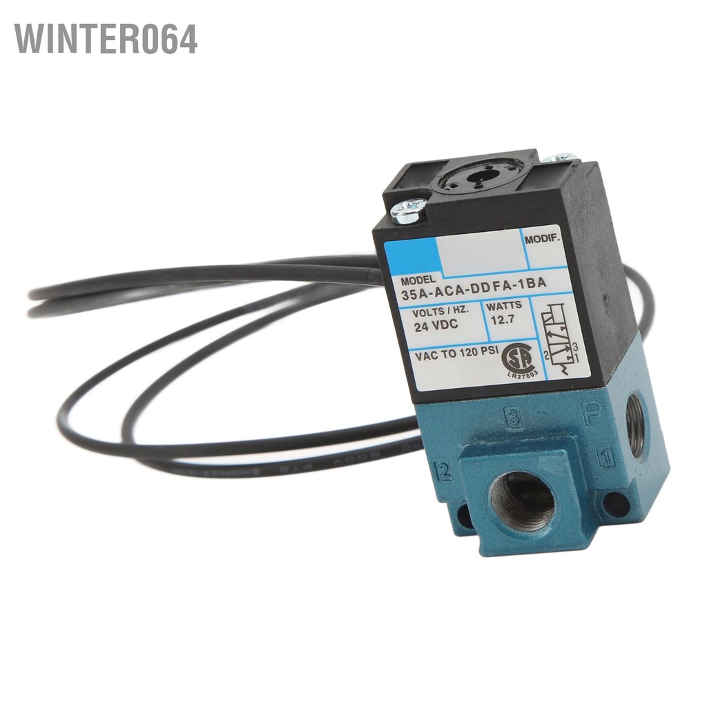Winter064 Van điện từ đơn 1/8in 35A ACA DDFA 1BA DC24V Công suất mạnh phù hợp với máy đánh dấu