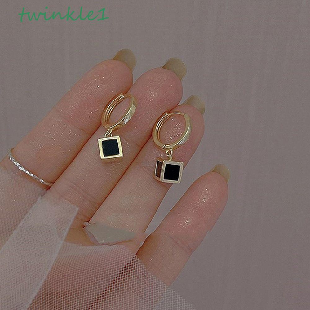 Bông Tai Khóa Vuông Lấp Lánh Thời Trang Mùa Hè Cho Nữ