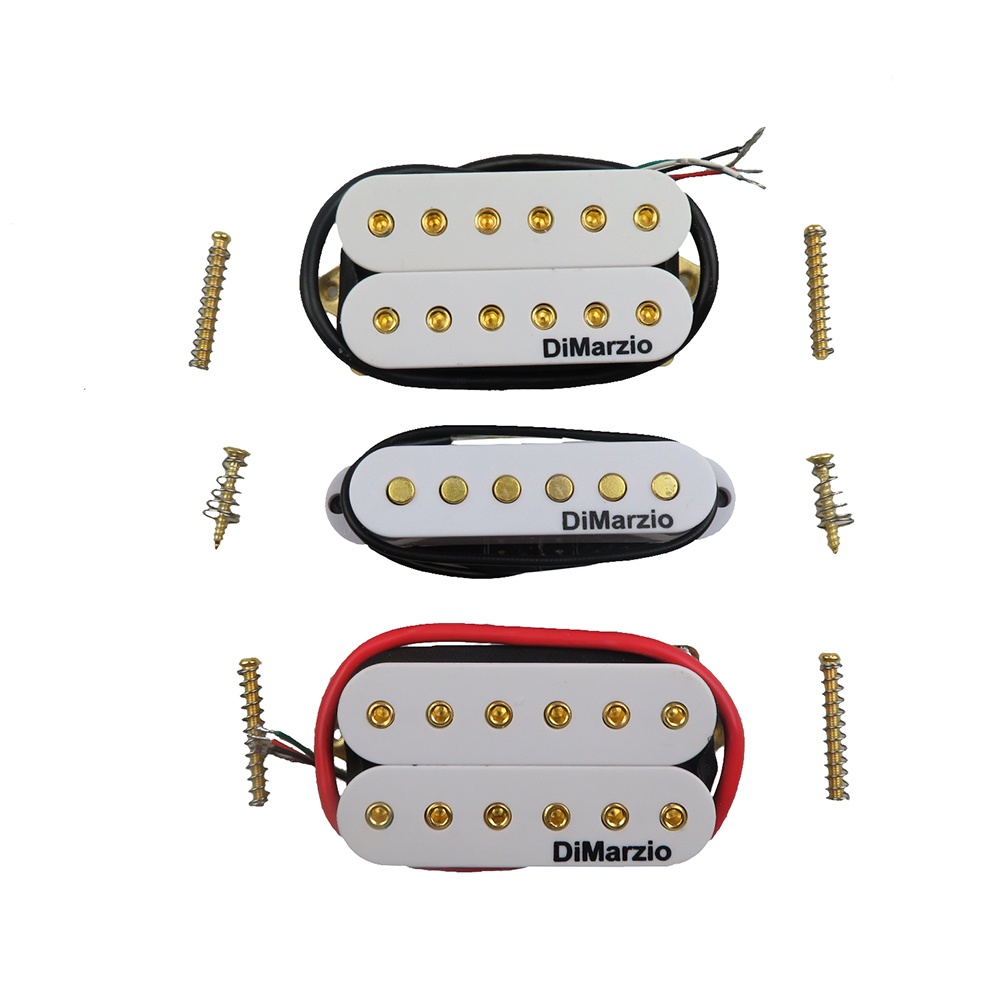 Dimarzio ibz alnico v gold white humbucking guitar pickup rg2550 / rg2570 hsh electric guitar pickup n / m / b 1 bộ