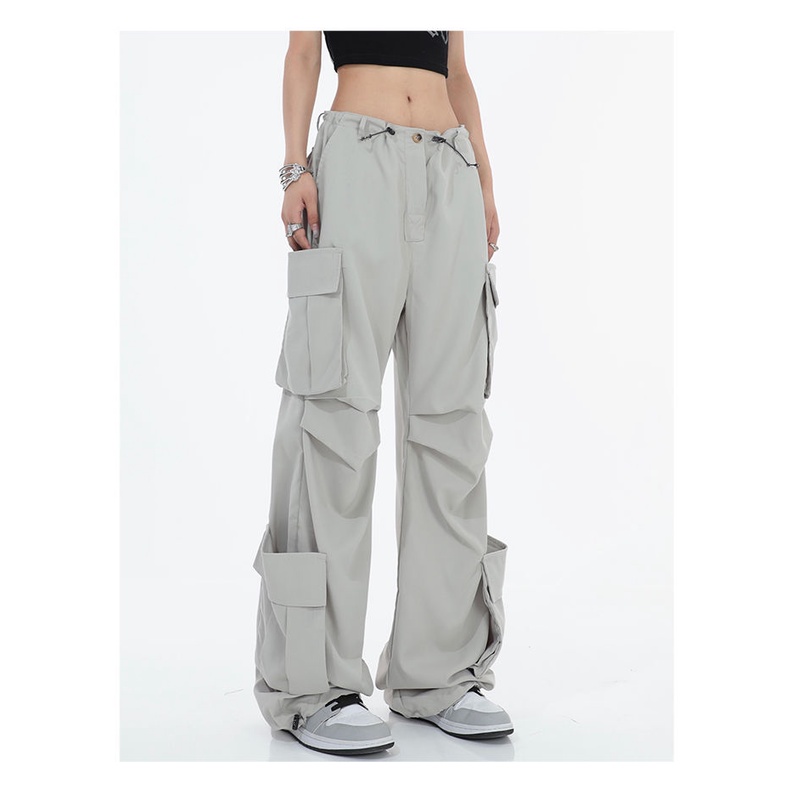 [F &amp; X] Quần Ống Rộng Dáng Suông Phong Cách Hong Kong Cổ Điển Mùa Hè Độc Đáo Cho Nam Và Nữ