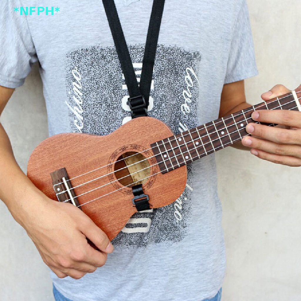 1 Dây Đeo Đàn Ghi Ta Ukulele Màu Đen Có Thể Điều Chỉnh Được Mới