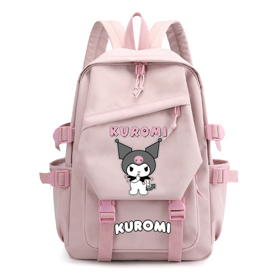 SANRIO Ba Lô Học Sinh Cỡ Lớn In Hoạt Hình Kuromi Đáng Yêu