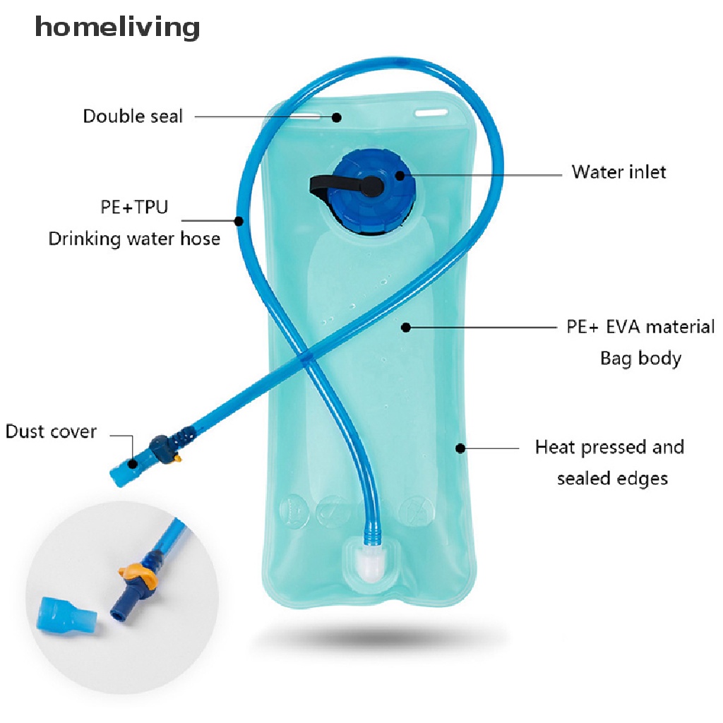 Túi Đựng Nước Uống 2L Chống Rò Rỉ Có Thể Gấp Gọn Tiện Dụng