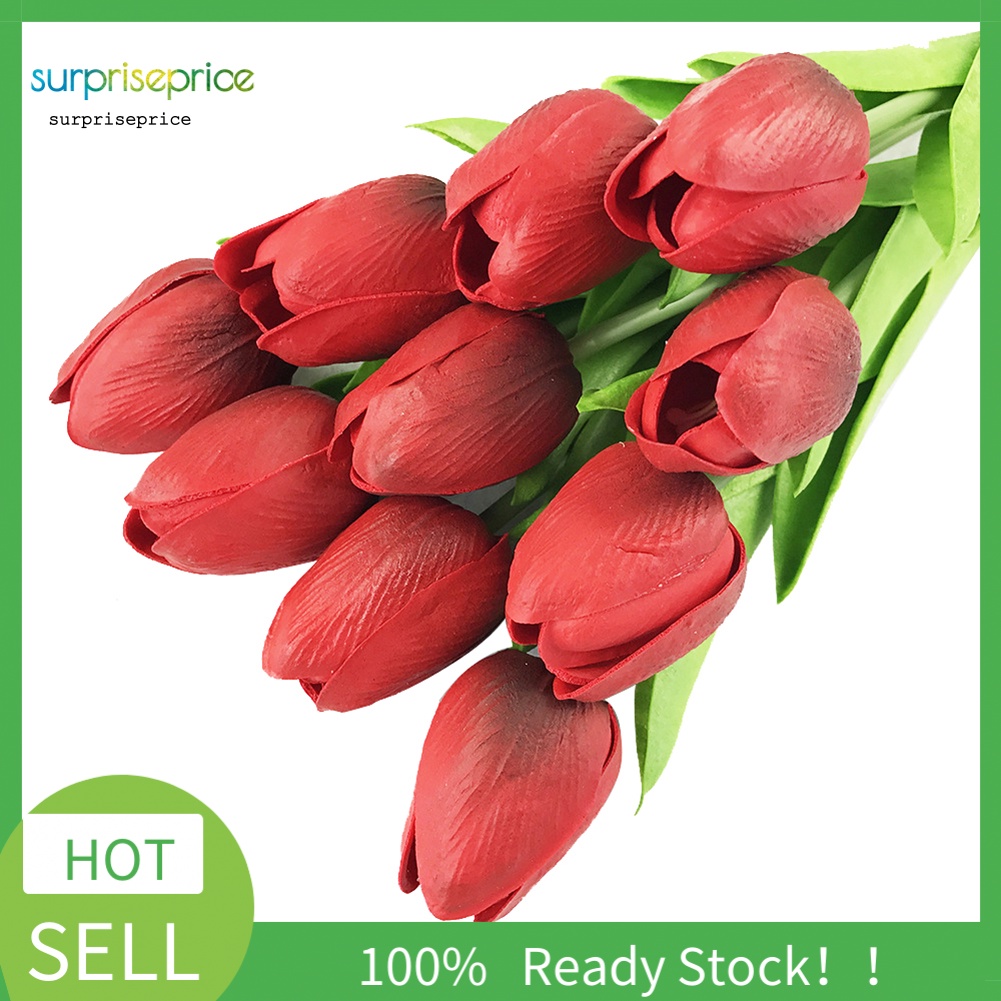 1 Bó Hoa Tulip Giả Để Bàn Trang Trí Tiệc Cưới
