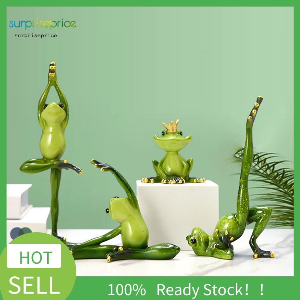 Tượng Ếch Bằng Nhựa Resin Nhiều Màu Sắc Trang Trí Sân Vườn