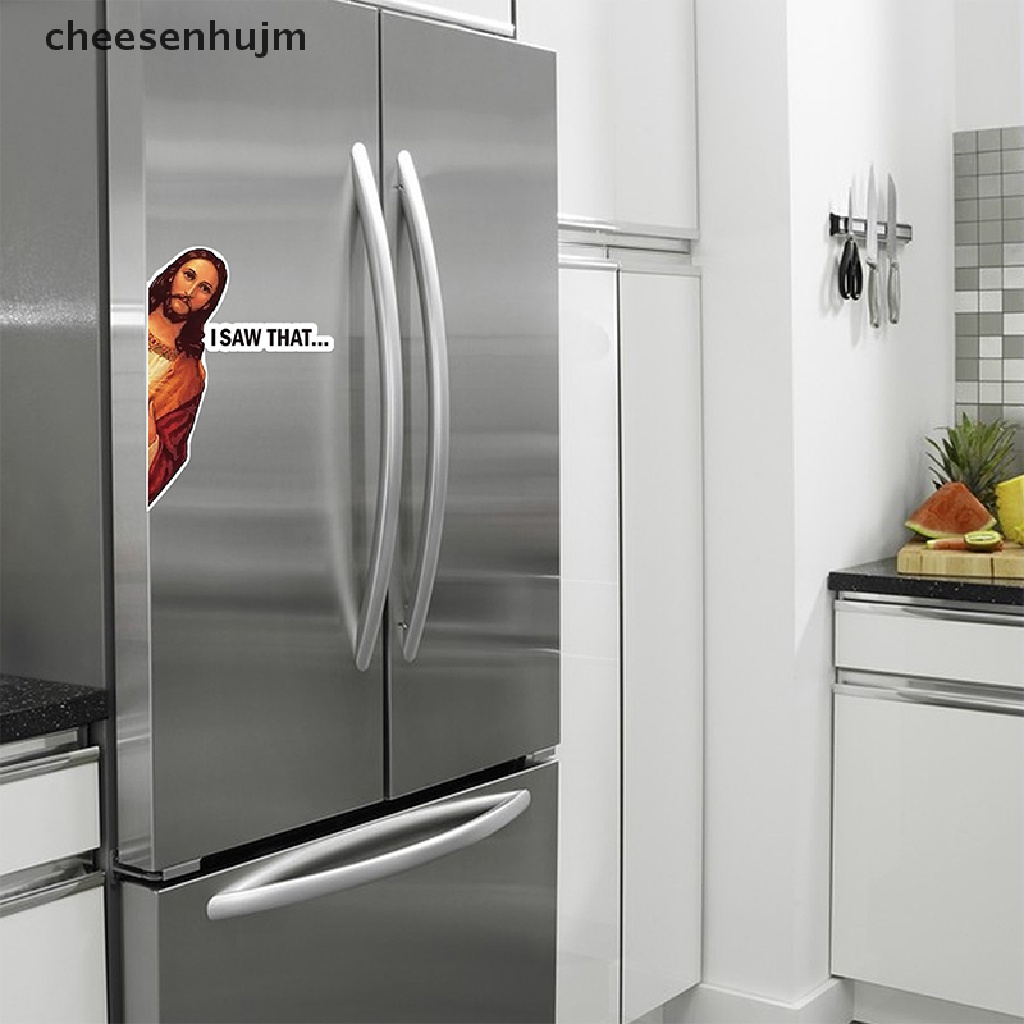 Bộ 10 Miếng Dán Jesus I Saw That Vinyl Chống Thấm Nước Trang Trí Laptop