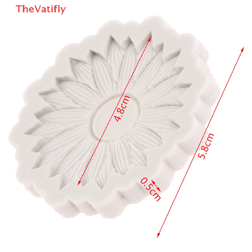[Thevalifly] Khuôn Làm Bánh Kem / Sô Cô La / Bánh Sinh Nhật Hình Hoa Hướng Dương Trang Trí Nhà