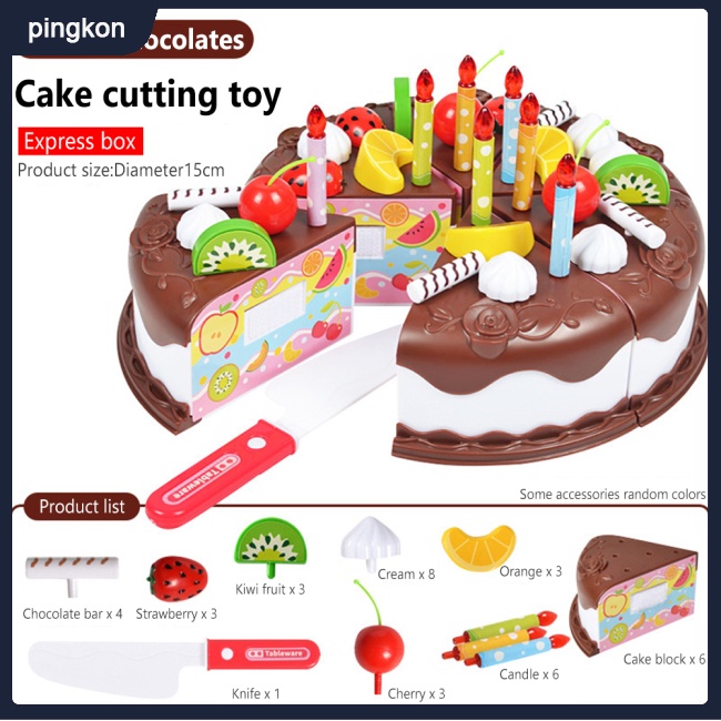 Bộ Đồ Chơi Cắt Bánh Sinh Nhật 37 Món Cho Bé