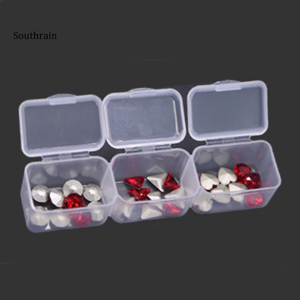 Hộp Đựng Đồ Trang Trí Móng Tay Nghệ Thuật 56 Ngăn Bằng Nhựa PP Chất Lượng Cao Kèm Nắp Đậy Tiện Lợi Dành Cho