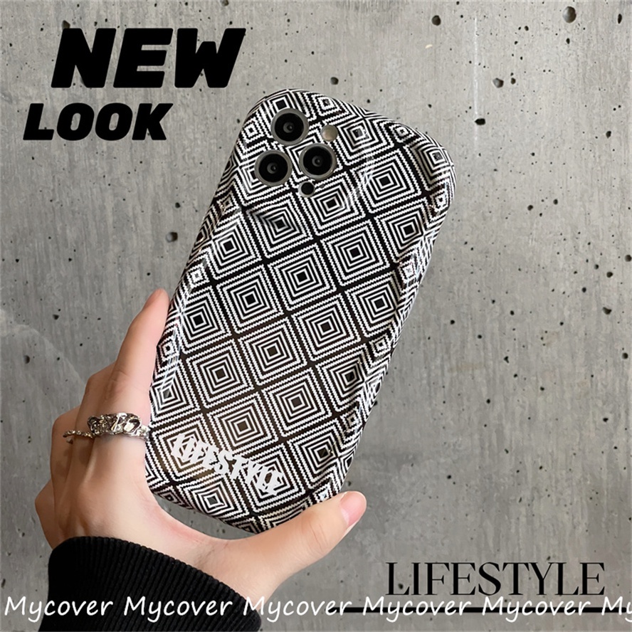 Ốp Điện Thoại Silicon Mềm Họa Tiết Kẻ Sọc Nghệ Thuật Cho iPhone 14 13 12 11 Pro Max X XR Xs Max 6 7 8 Plus