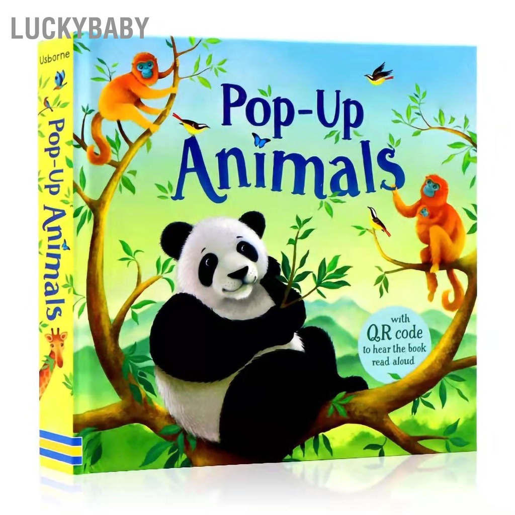 LUCKYBABY Đồ Chơi Giáo Dục Trẻ Em Popup Sách Kid Ngộ Nghĩnh Hoạt Hình Dễ Thương Hoa Văn Ban Truyện Quà Tặng Sinh Nhật