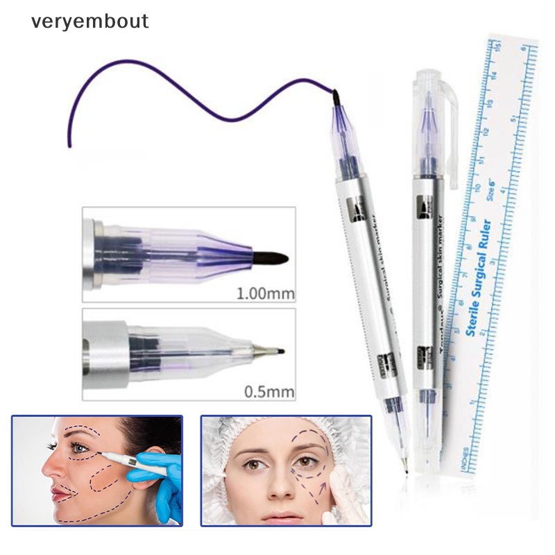 Bút Đánh Dấu Hình Xăm Lông Mày Kèm Thước Đo Tiện Dụng