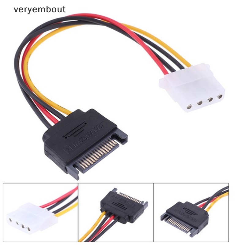 Cáp ChuyểN ĐổI Dữ LiệU SATA Sang IDE 15 Pin Sang Molex IDE 4 Pin
