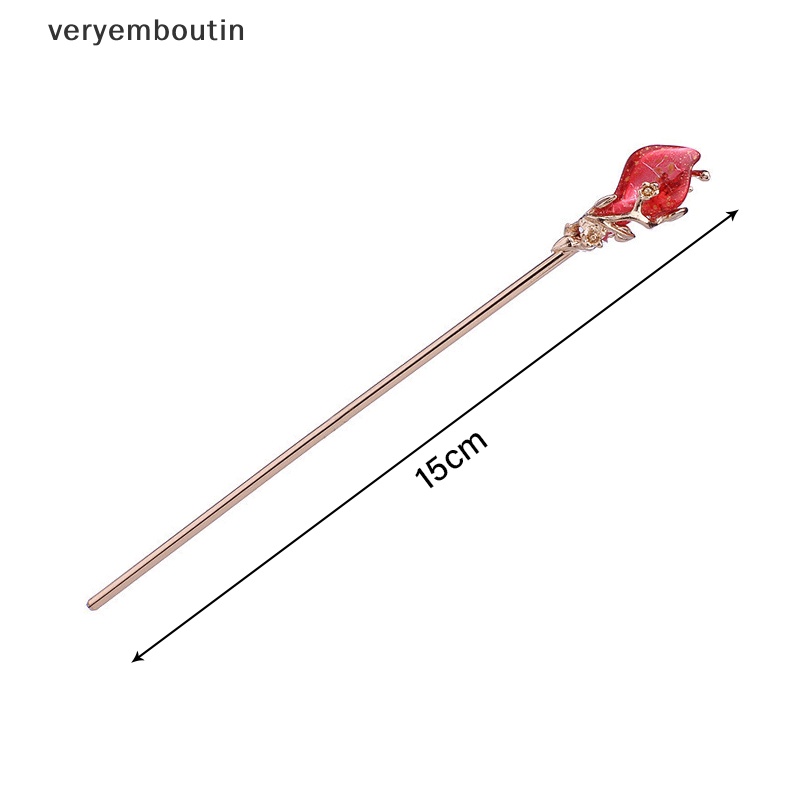 Trâm Cài Tóc Kim Loại Tráng Men Phong Cách Trung Hoa Cổ Điển Cho Nữ