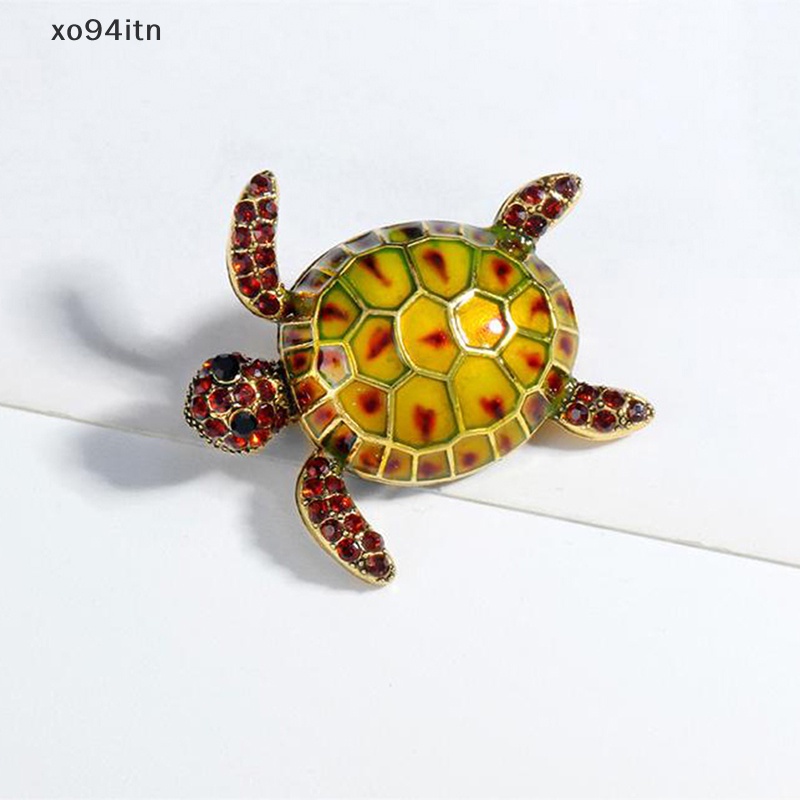 Trâm Cài Áo Hình Rùa Đính Đá Cao Cấp Thời Trang