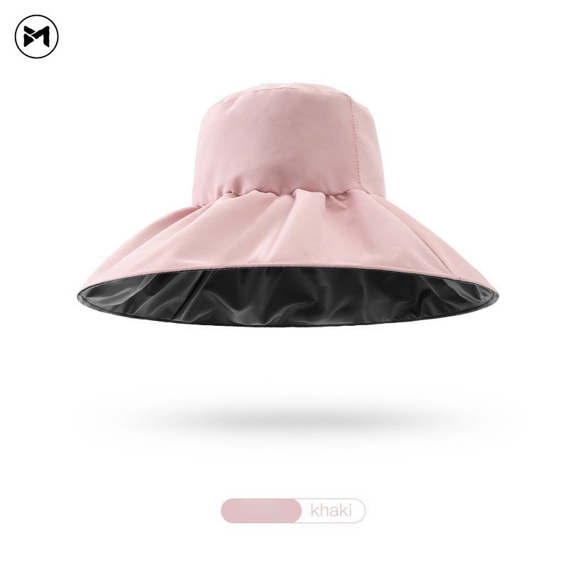 Mũ Tai Bèo Rộng Vành Chống Nắng Tia UV Keo Đen Phong Cách Hàn Quốc Thời Trang Năm 2023