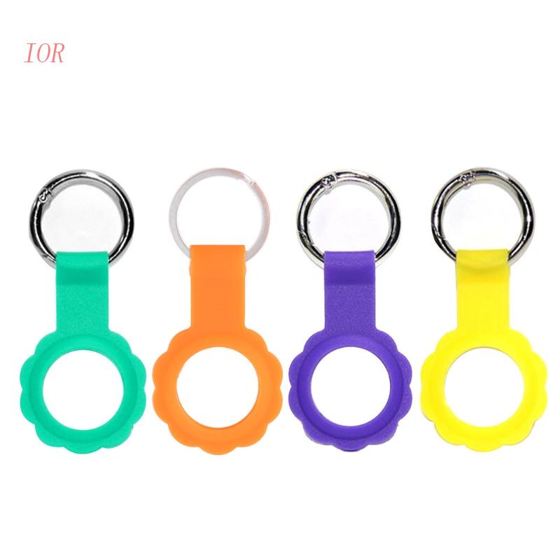 Vỏ Bảo Vệ Hộp Đựng Tai Nghe AirTag Bằng Silicon Chống Trầy Kèm Móc Khóa