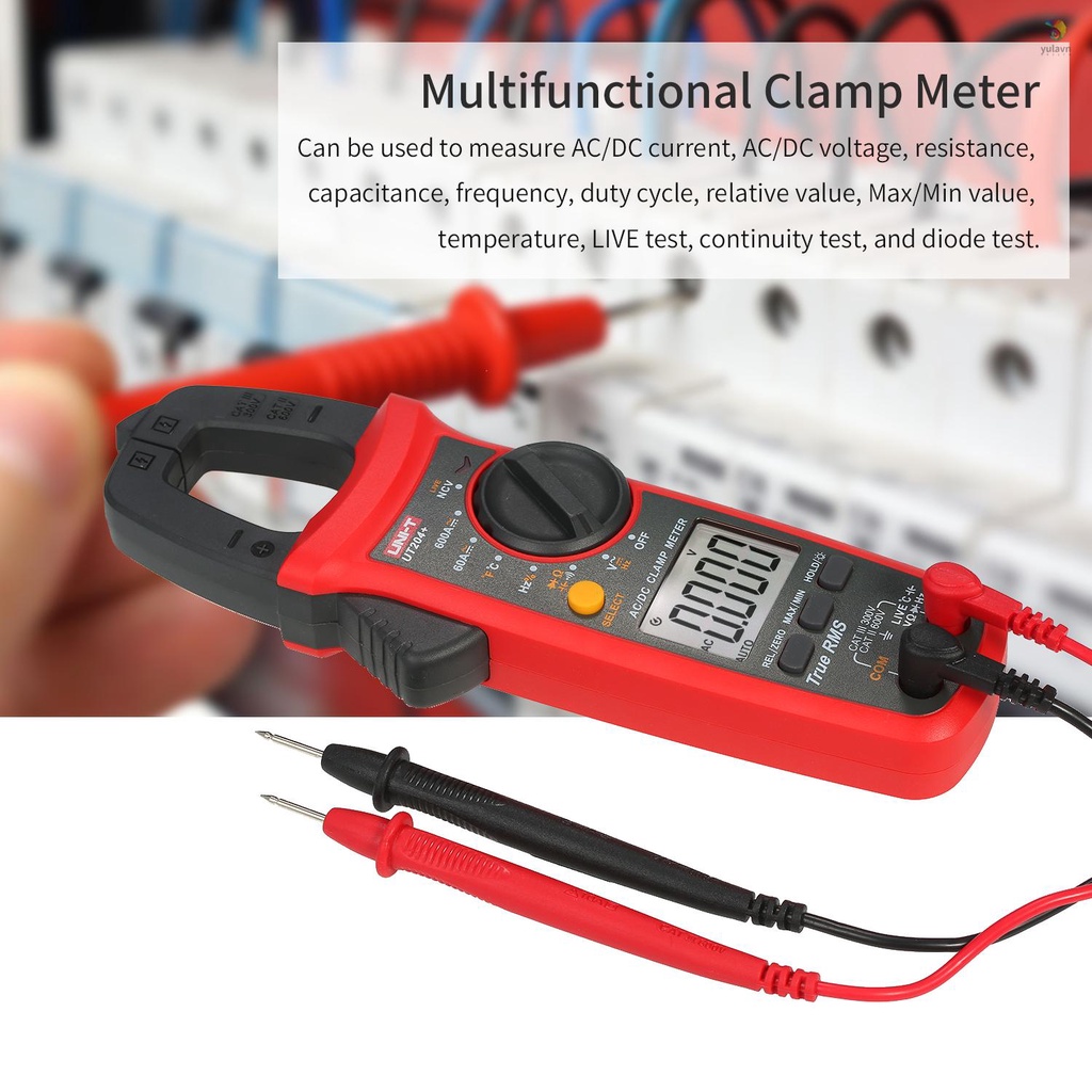 Kẹp Vạn Năng Kế UNI-T UT204 + 6000 Kỹ Thuật Số NCV AC / DC 40~1000 Chuyên Dụng°C Nhiệt Kế Maange Chuyên Dụng Chất Lượng Cao