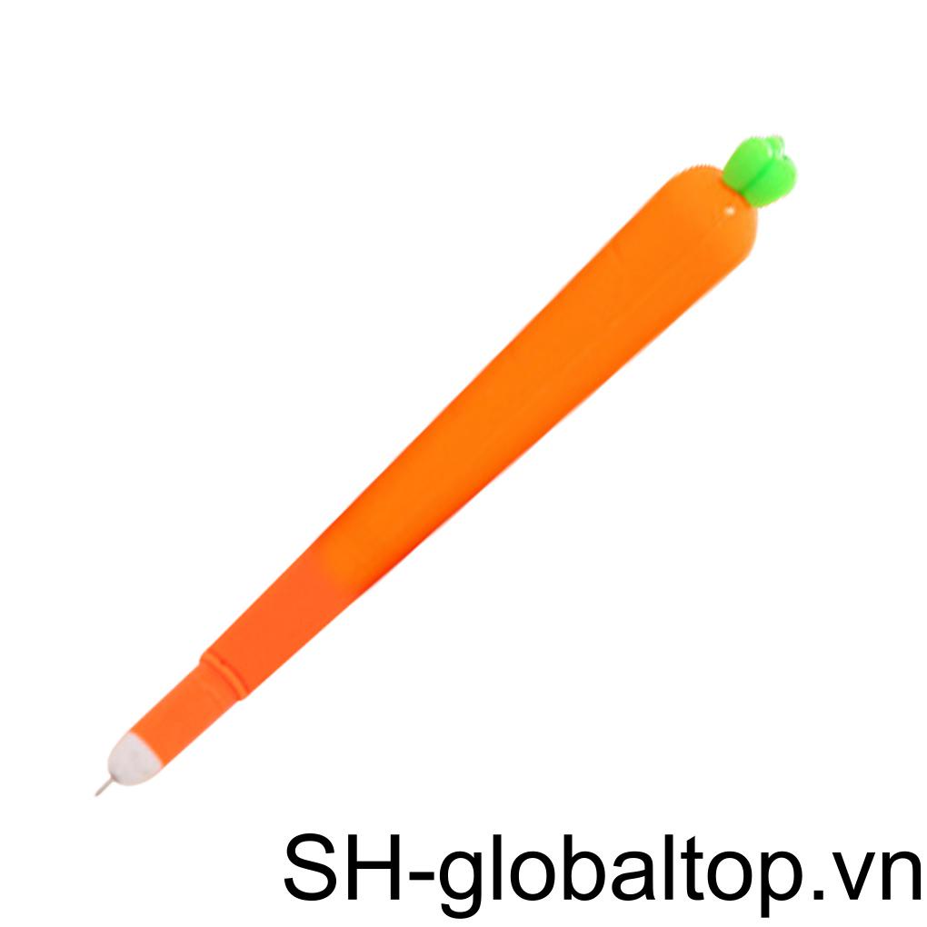 Bút Mực Gel Ngòi 0 / 5mm Hình Củ Cà Rốt Dễ Thương