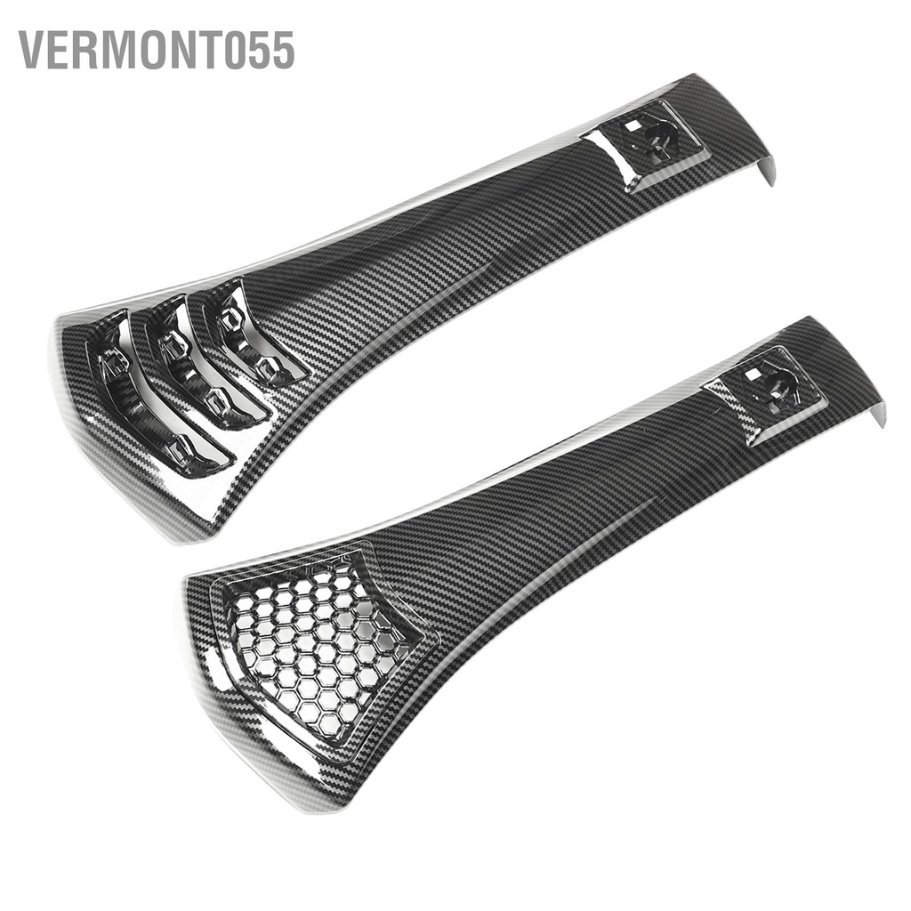 Vermont055 Vỏ Fairing Đầu Xe Máy Kiểu Sợi Carbon Giá Đỡ Cà Vạt Sừng Trước Thay Thế Cho VESPA GTS 250 300 GTV 2019‑2021