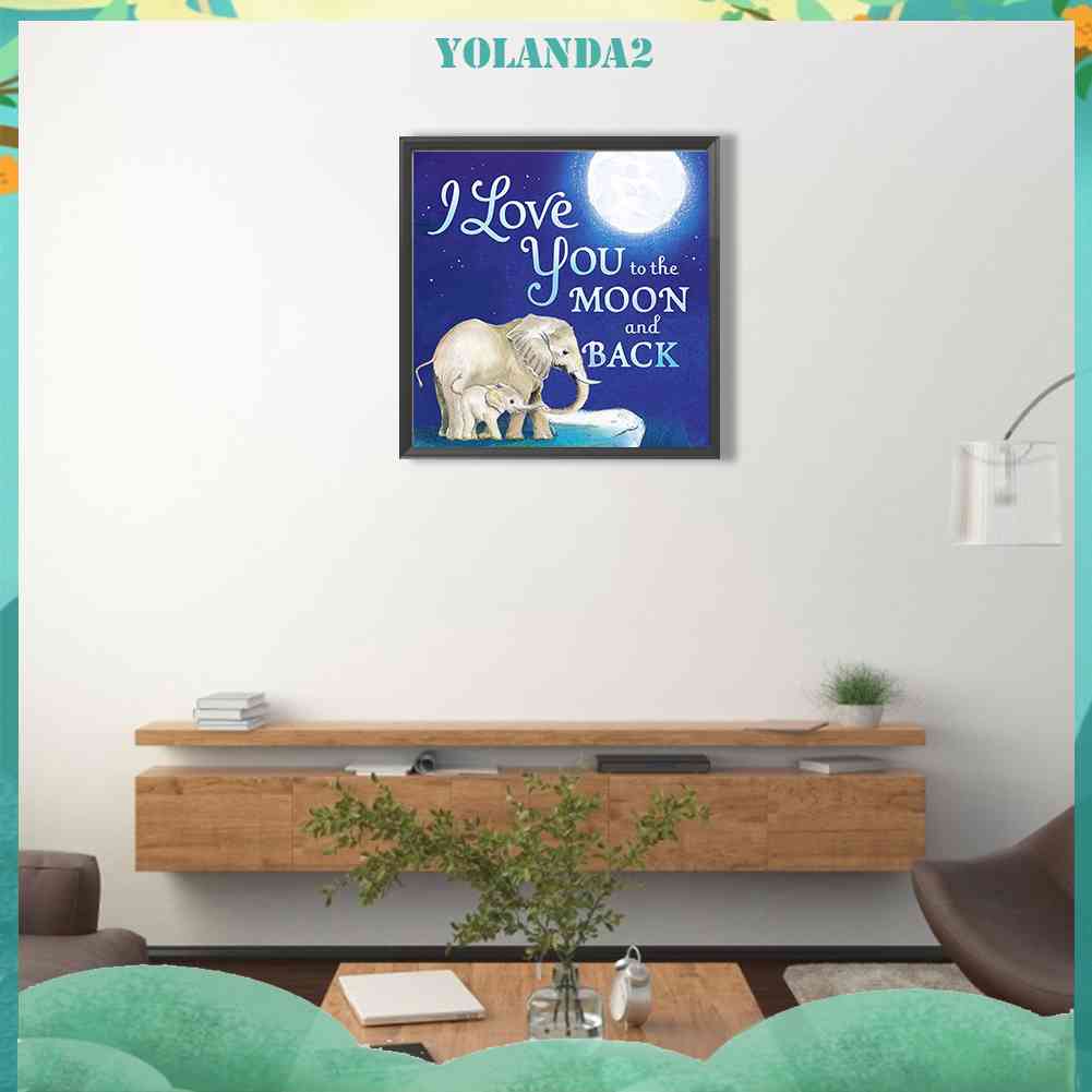 Bộ Tranh Đính Đá 5D Tự Làm Toàn Diện Họa Tiết Mẹ Và Con Trai